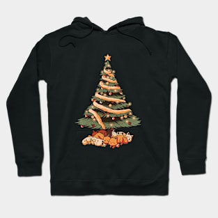 Merry Xmas Cat Tree Ugly Sweater by Tobe Fonseca Hoodie